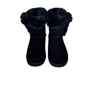 SO Paulina Women's Faux-Fur Winter Boots Black Size 6.5 New in Box